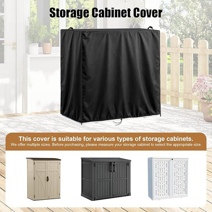 Kasla Outdoor Storage Cabinet Cover, 79"L×24"W×70"H | Heavy-Duty and Waterproof, Fits Storage Shelf, Storage Shed, Deck Box for Kitchen Patio Garden Organization and Storage