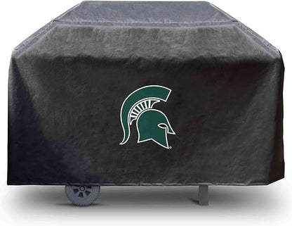 FANMATS 41200 Michigan State Rectangular Grill Cover - Fits 3 and 4 Burner Grills - 68in x 21in x 35in