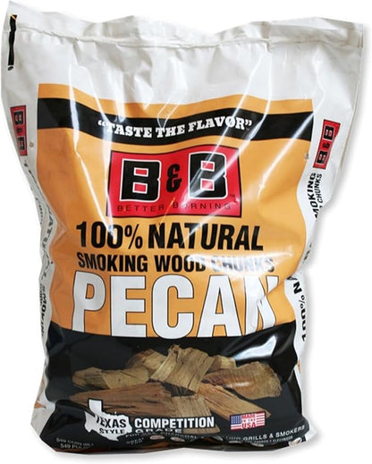 B&B Charcoal 8023374 Pecan Wood Smoking Chunks44; 549 cu. in.