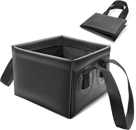 AHIER Collapsible Grill Brush Water Bucket & Dunk Tank for Stainless-Steel Grates, Steam Grill Brush