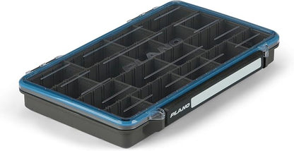 Plano StowAway 3700 Waterproof Stow Tackle Box, IPX7 Waterproof, with Rustricor, Single Latch Design, Transparent DuraView Lid, Stackable Storage for Fishing Bait, Lures and Gear