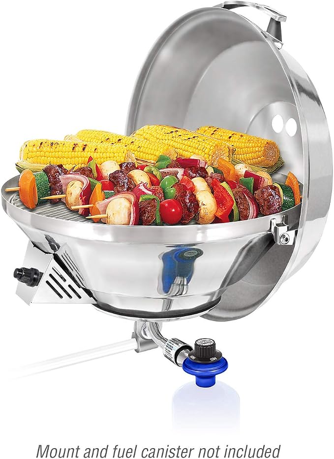 Magma Products, Marine Kettle 3, Combination Stove & Gas Grill, Propane Portable Oven