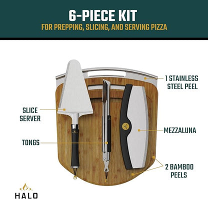 Halo Versa 16 Propane Gas Outdoor Pizza Oven with Rotating Cooking Stone | Portable Appliance for all Outdoor Kitchens With Cook and Serve Kit