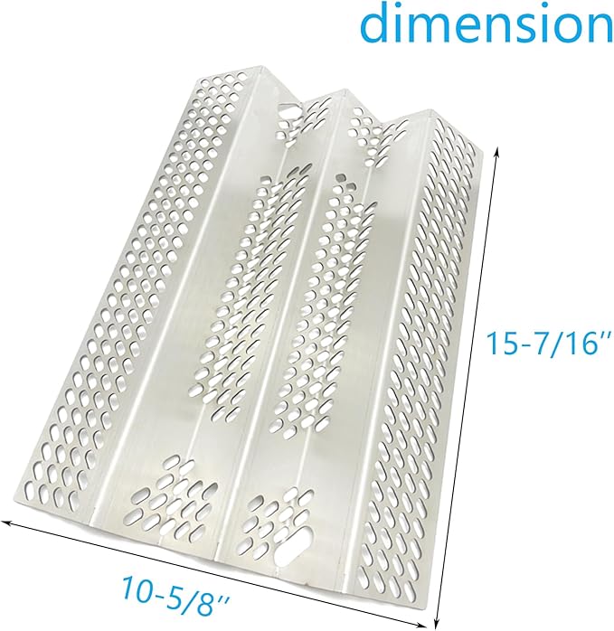 S461 Stainless Steel Heat Plate Replacement Parts for AOG, American Outdoor 24NB 24NG 24NP 24PC 36PC DCP480CSP Gas Grill（16GA -3pack 15-7/16" x 10 5/8"