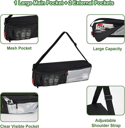 Grill Tool Organizer, BBQ Tool Storage Bag with Pockets- 20" Heavy-Duty Storage Bag Waterproof 600D Oxford, Folding Design Gift for Camping, Tailgates, Outdoor BBQ Parties (20" Lx6 Wx5 H)