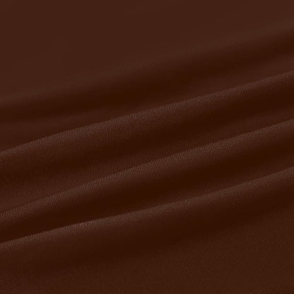NEWISHER Round Stretch Spandex Fitted Table Cover Brown 60 inch Tablecloth | Fitted Tablecloth, Spandex Stretch Table Cloth, Elastic Edged Tablecloth, Table Top Cover, Tablecloth for Dining Picnic Patio