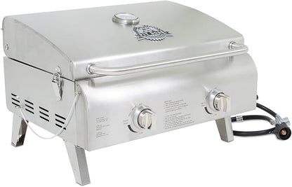 Pit Boss Grills 75275 Stainless Steel Two-Burner Portable Grill