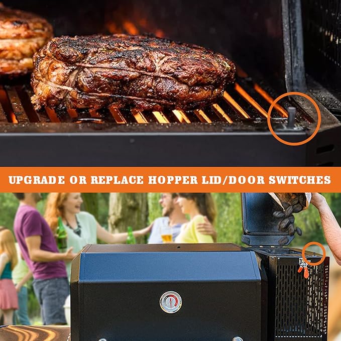 Replacement for Masterbuilt Hopper Lid/Door Switch Kit Part 3-Piece, Compatible with Masterbuilt Gravity Series 560/800/1050 XL & Digital Charcoal Grill + Smokers
