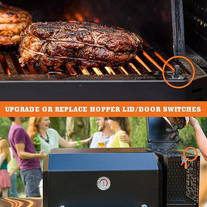 Replacement for Masterbuilt Hopper Lid/Door Switch Kit Part 3-Piece, Compatible with Masterbuilt Gravity Series 560/800/1050 XL & Digital Charcoal Grill + Smokers