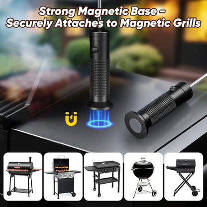 Magnetic Grill Light Outdoor Grill: 2Pack Grilling Gifts for BBQ Enthusiast | Grilling Accessories, Bright & 360° Flexible, Ip65 Waterproof Outdoor Night Barbecue , Strong Magnetic Base Fit Most Grills
