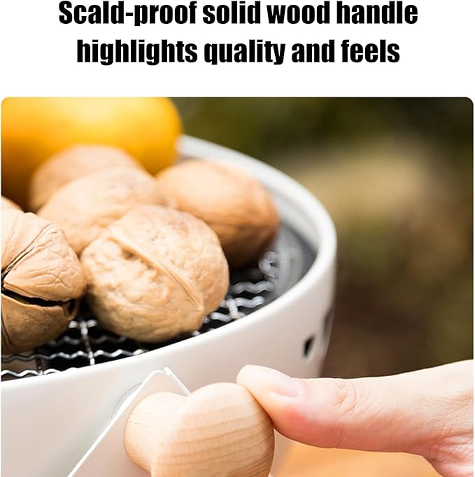 Charcoal Stove, Foldable Portable Barbeque Stove, Barbeque Grill with Anti-Scalding Handle, for Outdoor Garden Table Travel Picnic Pan-Fried Meat Tea Brewing Hot Pot Cooking