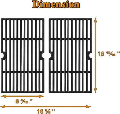 463633316 Grill Grates Replacement Parts for Charbroil Grates 463672416 463672016 Char Broil G460-0500-W1 G517-0014-W1 G421-0008-W1 463251413 463622515 463645015 Performance 2 Burner Cooking Grates