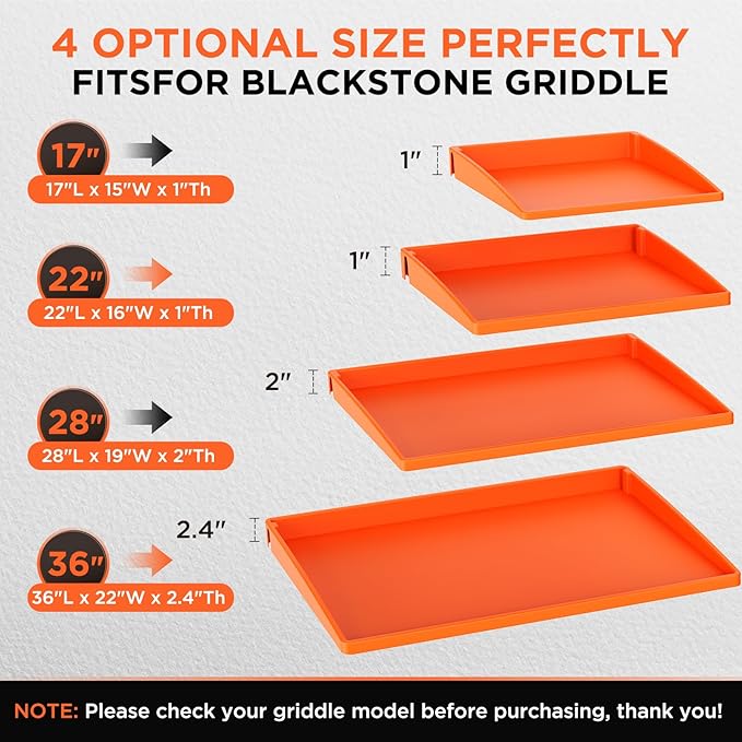36" Silicone Griddle Mat for Blackstone 36 Inch Grill, Heavy Duty Food Grade Silicone Cover, All-Season Dirt & Rust Protection