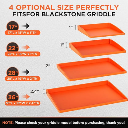 36" Silicone Griddle Mat for Blackstone 36 Inch Grill, Heavy Duty Food Grade Silicone Cover, All-Season Dirt & Rust Protection