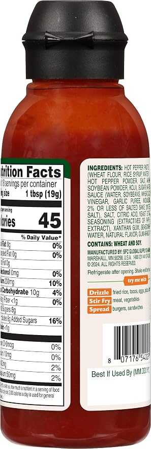 Bibigo Korean-Style Hot & Sweet Gochujang Sauce, 12.16 Ounce (Pack of 1)