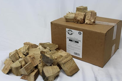 All Natural Oak Wood Chunks - 840 Cu. in. Oak Wood Chunks for BBQ Grilling and Barbecue Smoking, Brown, BSG_HI840CUIN (Oak)