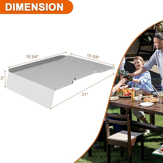 DELSbbq Stainless Steel Drip Pan Replacement for Traeger Ironwood 650 Series, Redland Redland XL Grills, Drip Tray for Traeger KIT0438, Compatible with Traeger Drip Tray Liners BAC506