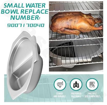 Small Water Bowl for Masterbuilt 30-inch Digital Electric Vertical BBQ Smoker, Replace 9007170040 Water Bowl Models 20071117 20071218 20074517 MB20070421 MB20077018
