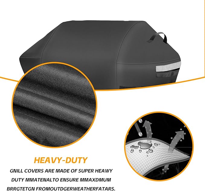 48 Inch 7138 Grill Cover for Weber Spirit 200 Series, Spirit E210, S210, E210, 215 Grills 2,Burner Grill, Anti-Fade Waterproof UV-Resistant Gas Grill Cover 600D Heavy Duty BBQ Grill Covers