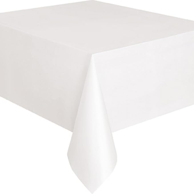 Gold Solid Rectangular Plastic Table Cover (54" x 108") 1 Count - Elegant Design & Premium Quality, Ideal For Parties, Events & Everyday Use