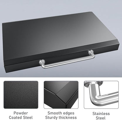 Hinged Lid for Blackstone Griddle 36 inch Griddle, Griddle Grill Hard Cover for Blackstone 1554 1836 1825 1866 2149 1984 2151 1863 2122, Flat Top Lid for Blackstone 36" Lids