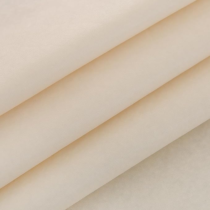 NLMUVW Beige Vinyl Tablecloth with Flannel Backing Rectangle, Champagne PVC Table Cloth Waterproof Wipe Clean Table Cover for Dining Party Camping Outdoor, 60 X 84 Inch