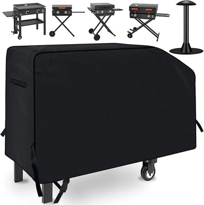 NEXCOVER Griddle Cover for Blackstone 28 Inch 2 Burner Griddle,600D Heavy Duty Waterproof Flat Top BBQ Cover for Outside,Anti-UV/Tear & Fade Resistant/Wind-Proof Gas Grill Cover with Support Pole