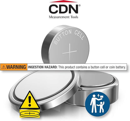 CDN ProAccurate® Instant Read Digital Pocket Thermometer for Meat, Cooking with 2.5mm Reduced Tip, Stainless Steel Stem, Fast Accurate Readings (DT450X)