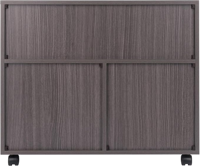 Winsome Halifax Mobile Storage Cabinet with Doors & Drawers, Stylish & Functional Home Storage Cabinet for Filing, Kitchen Organization, Moveable Furniture for Office, Dorms, Apartments