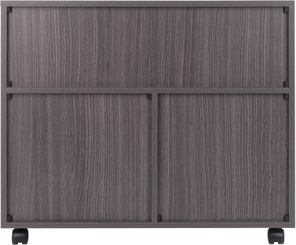 Winsome Halifax Mobile Storage Cabinet with Doors & Drawers, Stylish & Functional Home Storage Cabinet for Filing, Kitchen Organization, Moveable Furniture for Office, Dorms, Apartments