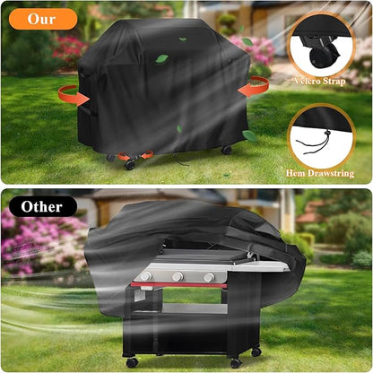 Grill Cover for Weber Slate 36 inch Griddle, 77 inch Outdoor Grill Cover Waterproof for Weber 36 inch Rust-Resistant Gas Griddle 1500216-77" L x 27" W x 39" H