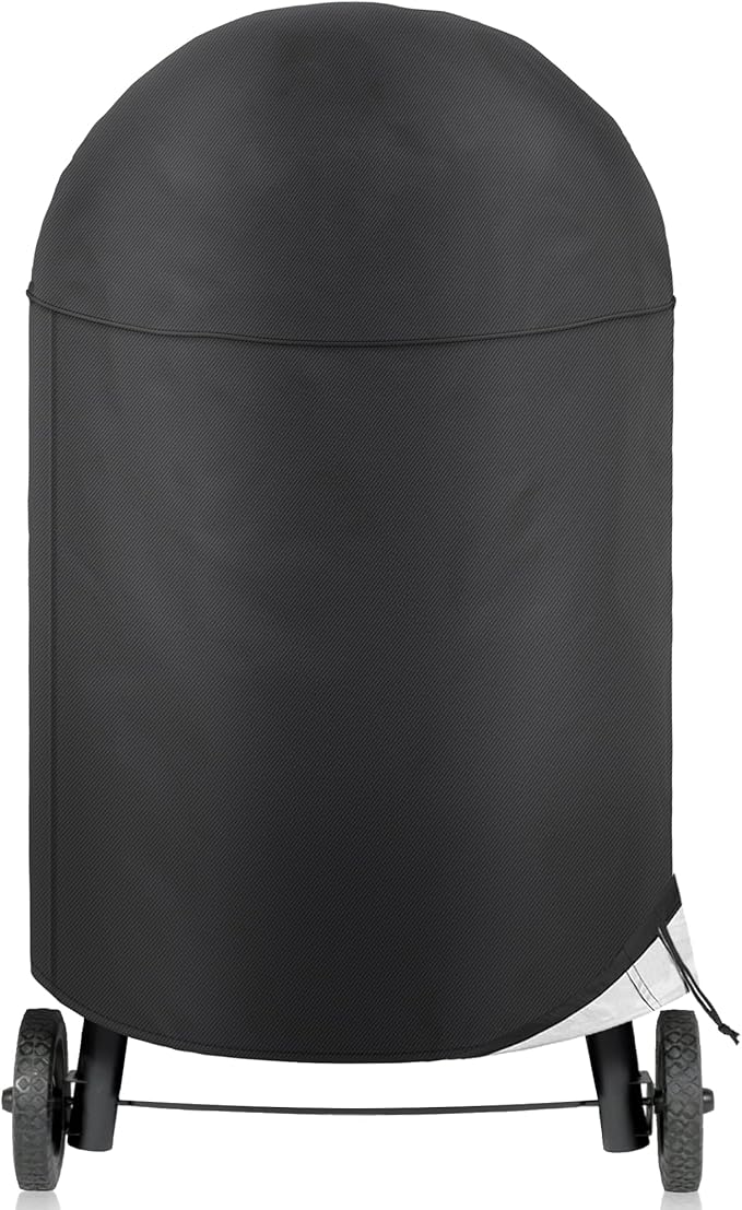 NEXCOVER Round Grill Cover - 34” Dia by 41”H BBQ Cover, Dome Smoker Cover, Waterproof &UV Resistant Barbeque Grill Cover for Outdoor Grill, Compatible for Char-Griller Akorn Kamado Grills