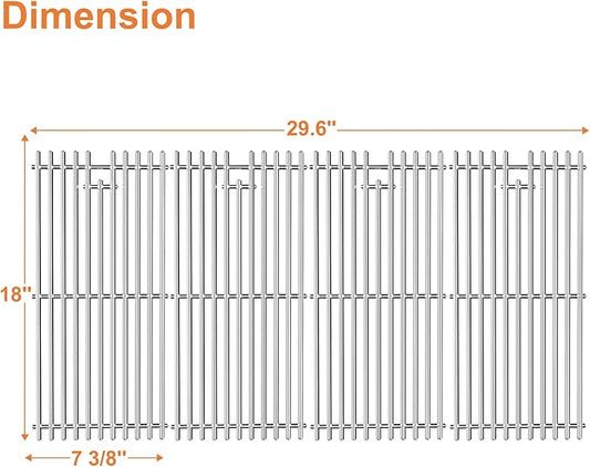LS'BABQ Grill Cooking Grates for Blaze 3, 4, 5 Burner Grill, Grill Replacement Parts for RCS Grill Parts 32" Premier RJC32AL Summerset Sizzler Grill Grids BBQ Accessories, 4 Pack