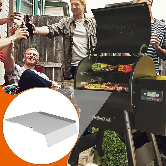 DELSbbq Stainless Steel Drip Pan Replacement for Traeger Ironwood 650 Series, Redland Redland XL Grills, Drip Tray for Traeger KIT0438, Compatible with Traeger Drip Tray Liners BAC506