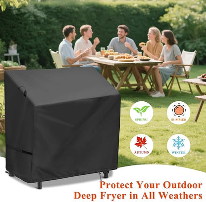Cover for Vevor / Feasto Double Burners Propane Deep Fryer, Outdoor Waterproof Gas Deep Fryer Cover