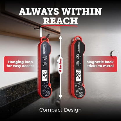 Lightyear Digital Meat Thermometer – Instant Read for Grilling | Cooking thermometer for meat, BBQ and grilling – grilling thermometer, food thermometer, waterproof meat temp probe