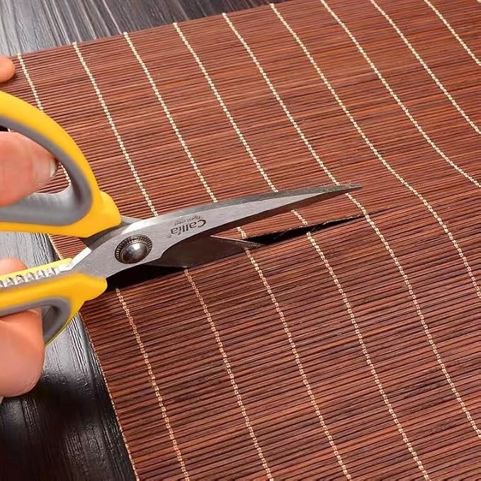1PCS Dining Table Kitchen Placemat, Heat-Resistant Place Mat Stain Resistant Anti-Skid Washable Bamboo Table Mat Placemat Kitchen Table mat (Dark Brown)