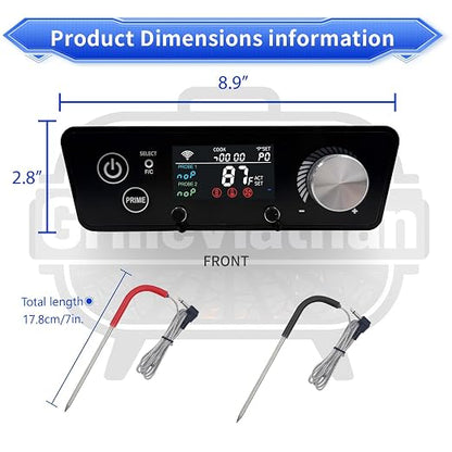 WiFi Controller Replacement for Pit Boss Series 3/4 / 5/7 Vertical Pellet Smoker with Dual PID & App Control