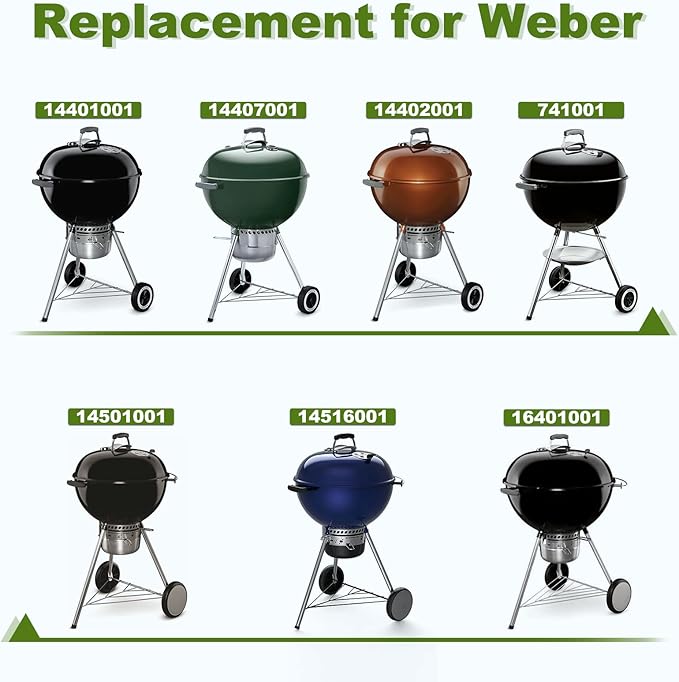 SHINESTAR Upgraded Rotisserie Kit for All Weber 22-Inch Kettle Charcoal and Other Similar Size Grills, Sturdy & Well Balanced, Part# 2290