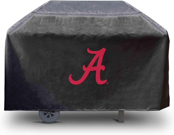 FANMATS 41195 Alabama Rectangular Grill Cover - Fits 3 and 4 Burner Grills - 68in x 21in x 35in