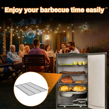 Cooking Grate Replacement Parts for Masterbuilt 40 Inch Electric Smoker, 19.69" x 12.28" Grill Grids, Smoker Grates for Masterbuilt MB20070115, MB20072918, MB20074719, MB20072916, 3 Pack