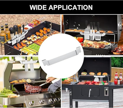 3 PCS Griddle Spatula Holder Sturdy Blackstone Spatula Holder Grill Barbecue Tool Rack Stainless Steel Barbecue Tool Rack Griddle Accessories for Outdoor Camping Picnic BBQ Essentials