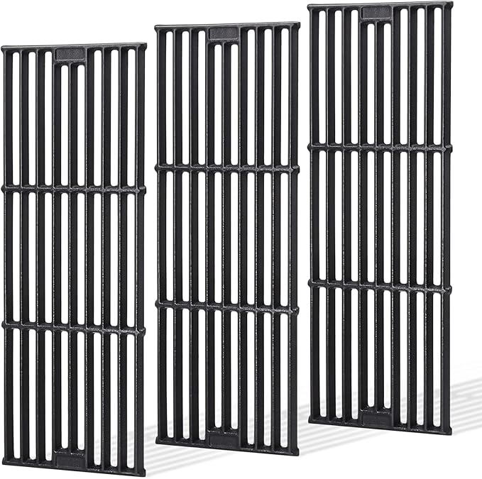 Criditpid Grill Grates Replacement for Char Griller 5050, 5650, 2121, 3001, 5072, 2123, 3072, 2828, 3030, 4000, King Griller 3008 5252, 19 3/4" Cast Iron Cooking Grid for Chargriller Duo 5050 Parts