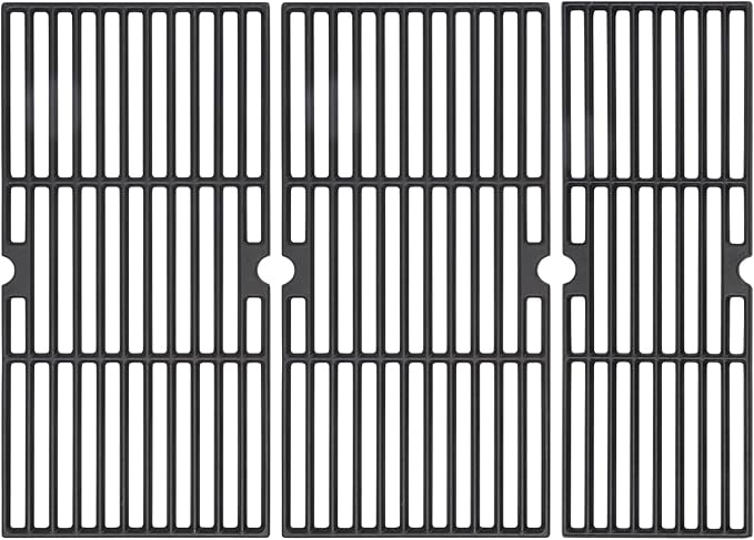 Cooking Grates for Charbroil Performance Grill - 463377017, 463347017, 463376018 463376117 463377117 4 Burner 475 Cart Liquid Propane Gas Grill, Cast Iron, 18 Inch