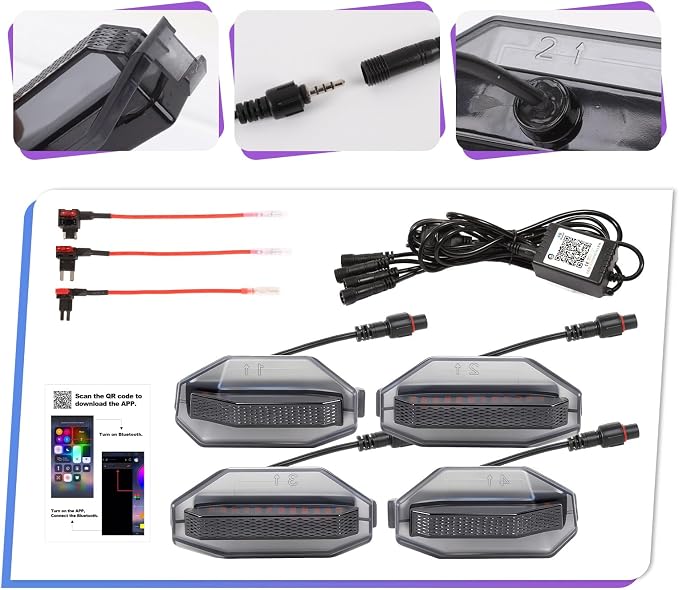 Led Grille Grill Lights for Tundra Platinum 1794 Edition 2022-2026 | RGB 3rd gen Grills raptor Light Toyota Tundra assembly accessories