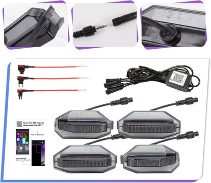 Led Grille Grill Lights for Tundra Platinum 1794 Edition 2022-2026 | RGB 3rd gen Grills raptor Light Toyota Tundra assembly accessories