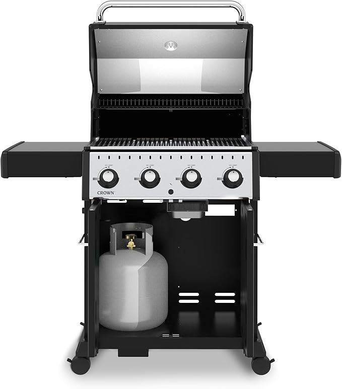 Broil King 865254 Crown 420, Liquid Propane (LP), Black