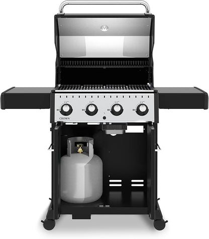 Broil King 865254 Crown 420, Liquid Propane (LP), Black