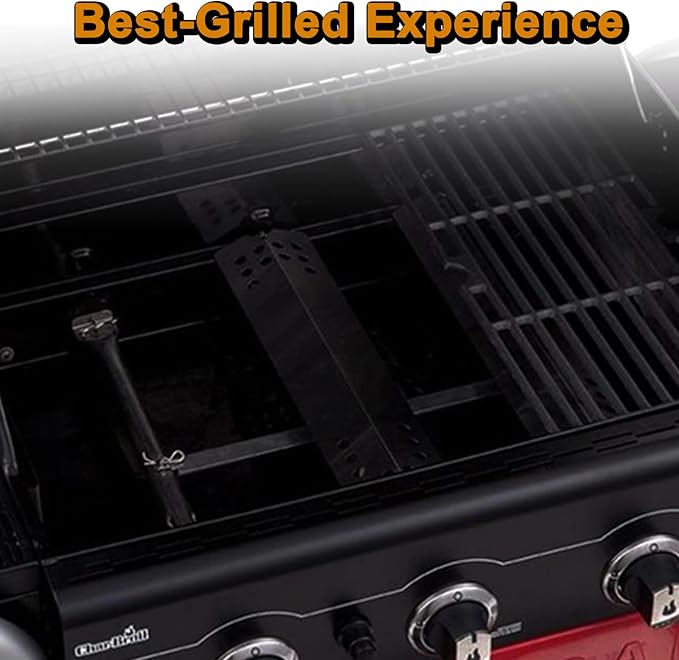463340516 Grill Replacement Parts for Charbroil Gas2coal Grill Parts 3 Burner G432-0078-W1 463370516 463370519 Char Broil Gas 2 Coal Hybrid 463341918 463370518 G421-0500-W1 Heat Shield Burner
