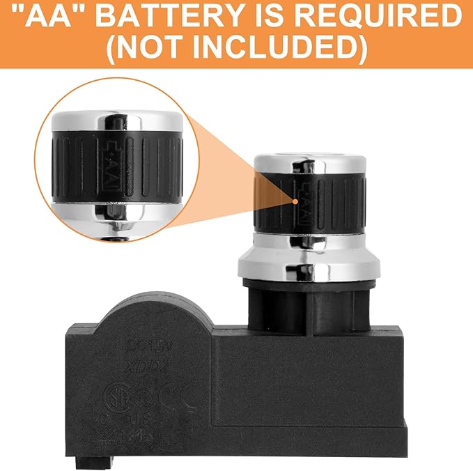 DHLG-12 Igniter 2 Outlets Universal Tact Push Button Igniter Kit for CharBroil Igniter Replacement,Nexgrill, Broilmaster, Broil-Mate, Kenmore Sears, Brinkmann,Char-Griller Grill etc.,AA Battery Needed